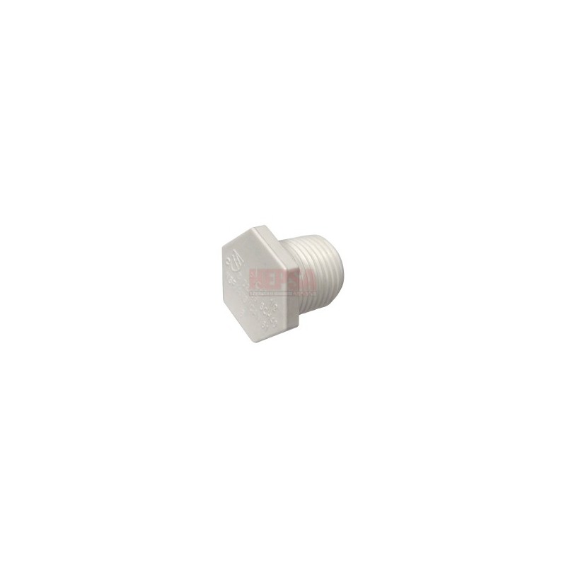 TAPÓN MACHO HEXAGONAL ROSCA 1/2" PVC-U HEPSCH40H