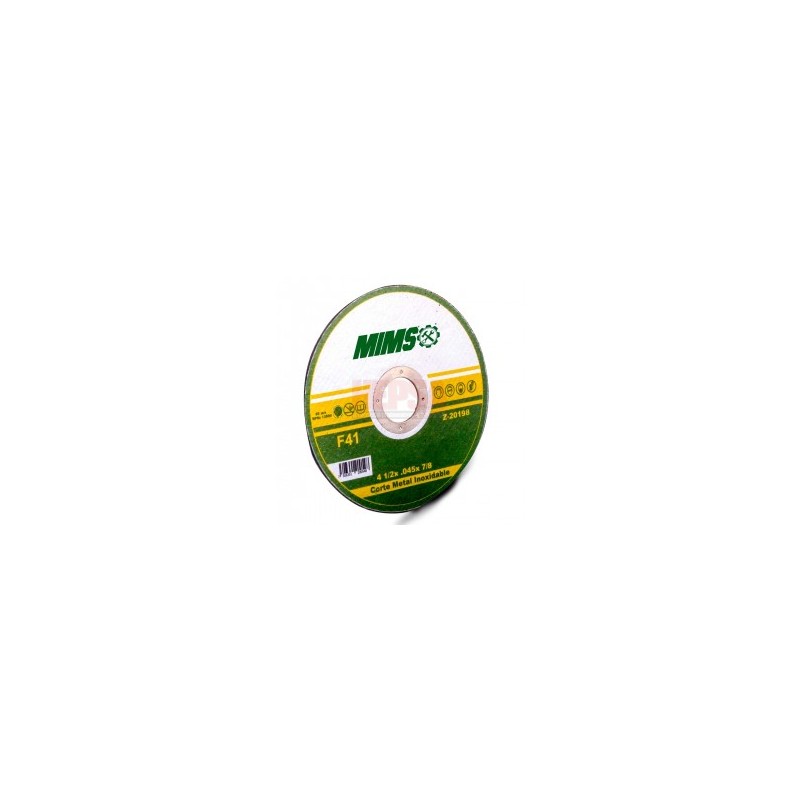 DISCO C/CORTE P/INOXIDABLE Y METAL MIMS Z-20198