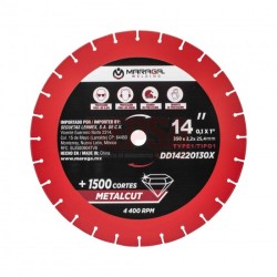DISCO DE CORTE DIAMANTE 14" METALCUT MARAGA DD14220130X