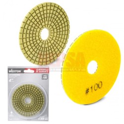 PAD DE DIAMANTE PARA PULIDO 4" G100 WESTON Z-19105