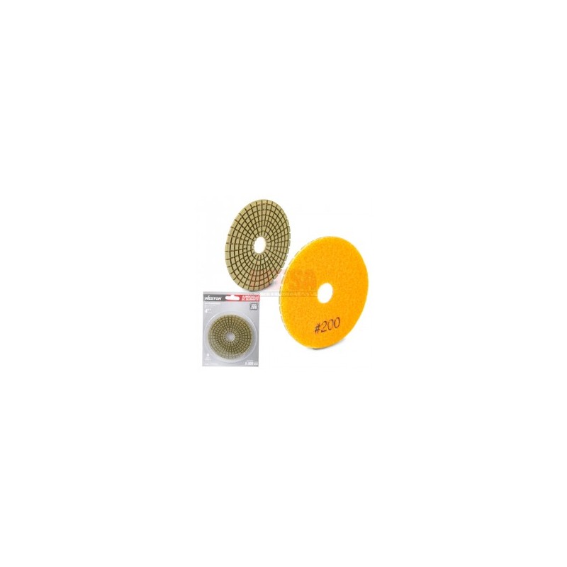 PAD DE DIAMANTE PARA PULIDO 4" G200 WESTON Z-19100