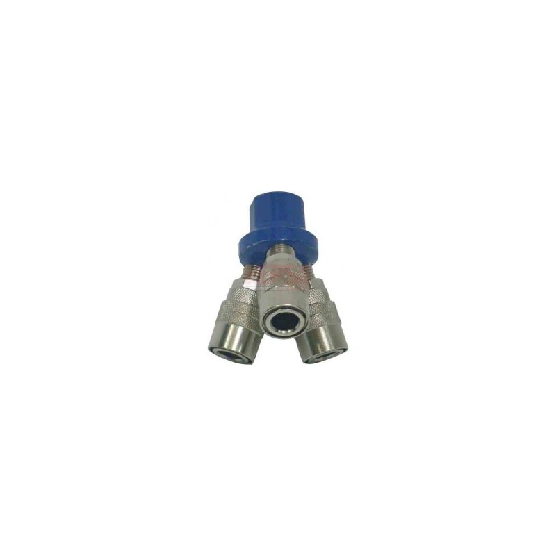 CONECTOR RÁPIDO TRIPLE 1/4" SILVERLINE DC-AC3W