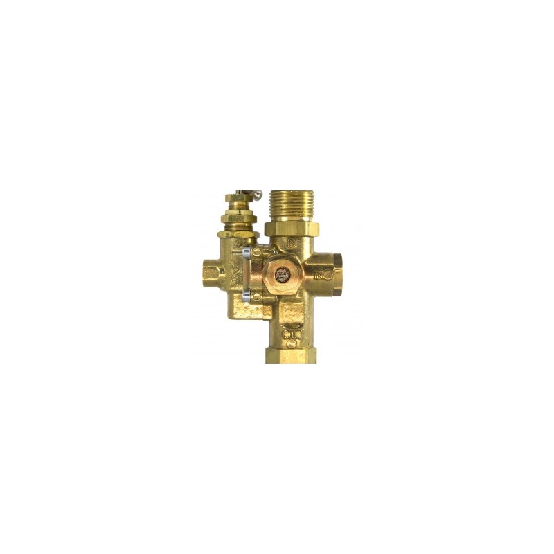 Válvula Unloader De 3/4" Cuerpo De Bronce Rosca NPT Presión Máx 200 PSI Rosca Flair CONRADER CON-NG-6825